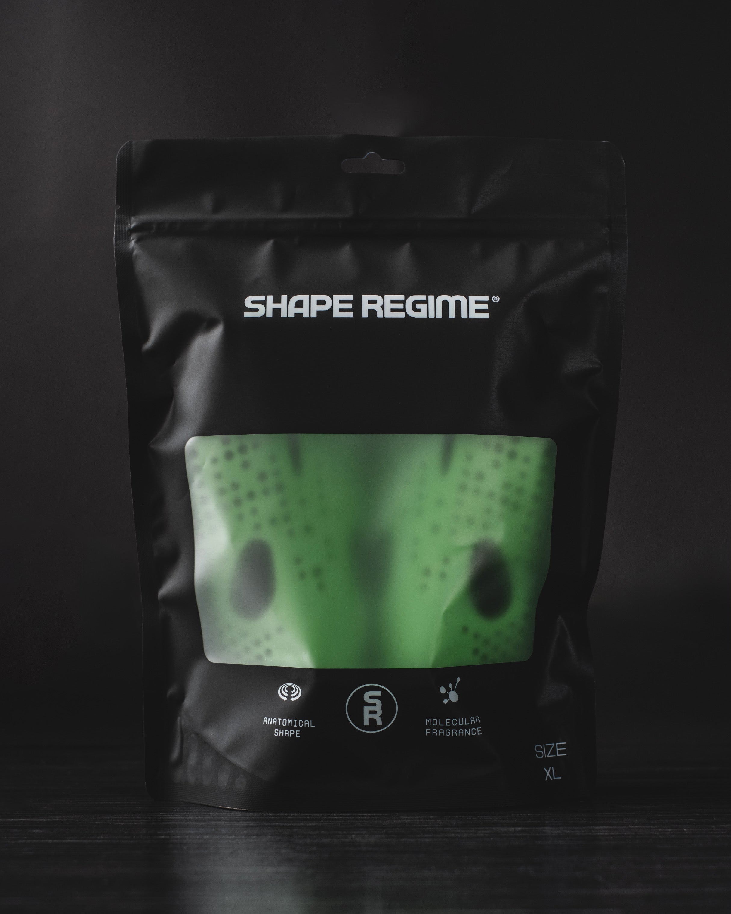 Odor Removing Shoe Insert packaging by Shape Regime for smelly shoes, featuring a molecular formula for odor removal.