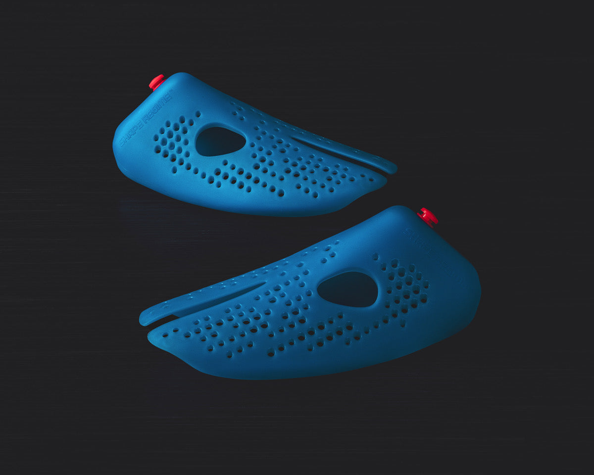 Smelly Sneakers shoe inserts in blue designed to keep footwear fresh and odor-free.