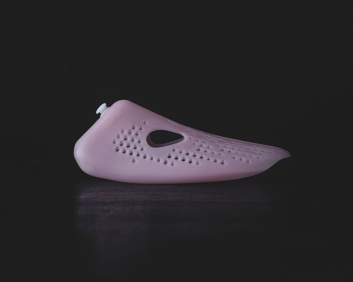 Odor-Removing Shoe Insert for Smelly Sneakers in a sleek pink design on a dark background.