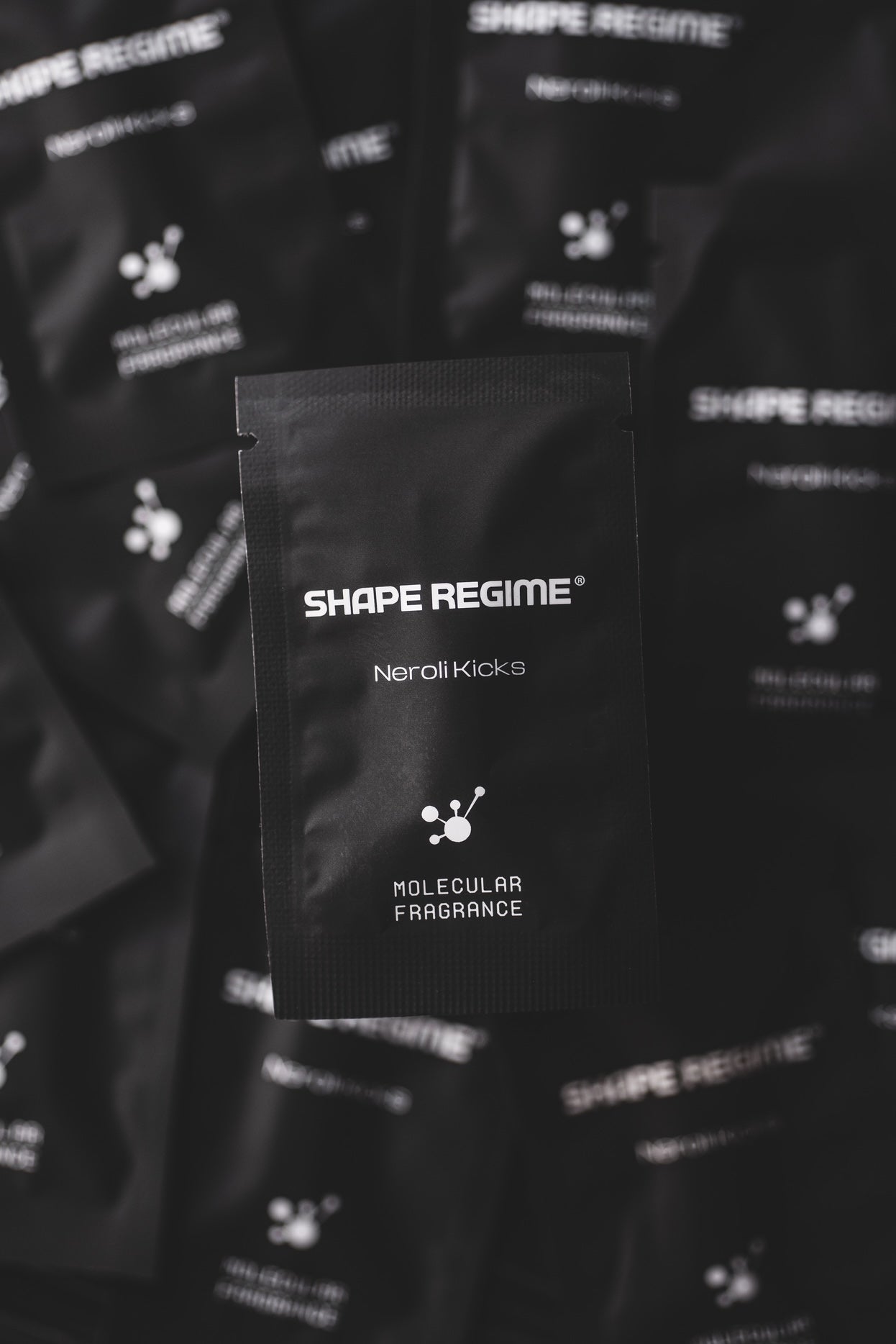 Odor Fighting Fragrance Stick packaging by Shape Regime featuring Neroli Kicks, designed for odor elimination.